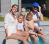 Daniela Martins en vacances au Portugal avec son mari Julien et leurs enfant Eléa et Valentin.
