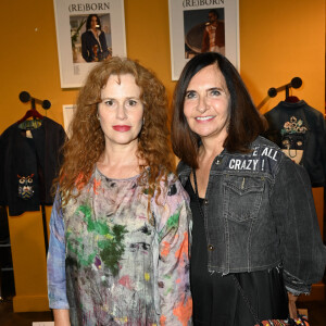 Exclusif - Florence Darel et Nathalie Garçon - Vernissage de l'exposition de la collection "(Re) Born" de Nathalie Garçon et Emile Garçon dans la boutique de la Galerie Vivienne à Paris. © Coadic Guirec / Bestimage