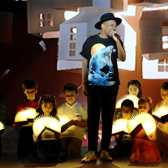 Exclusif - Soprano - Enregistrement de l'émission "Jean-Jacques Goldman : La grande soirée anniversaire", qui sera diffusée le 6 octobre 2021 sur M6 © Gaffiot-Moreau / Bestimage
