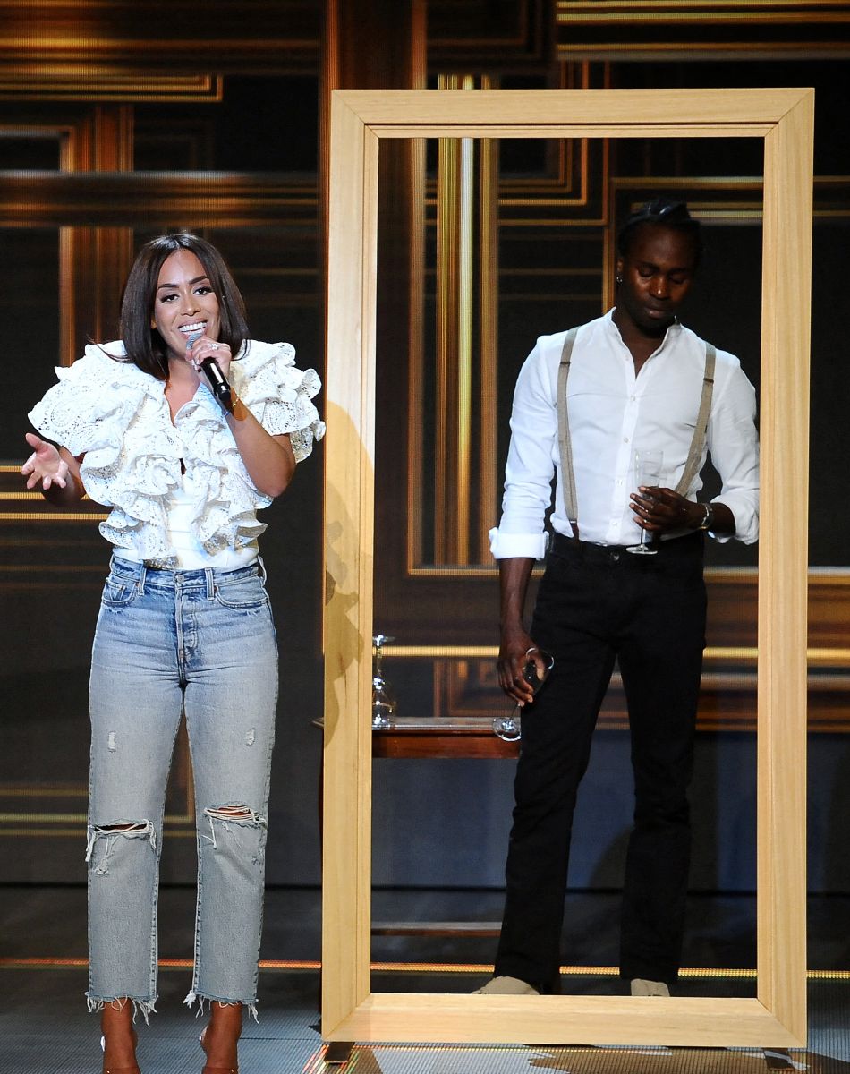 Exclusif - Amel Bent - Enregistrement de l'émission "Jean-Jacques Goldman : La grande soirée anniversaire", qui sera diffusée le 6 octobre 2021 sur M6 © Gaffiot-Moreau / Bestimage