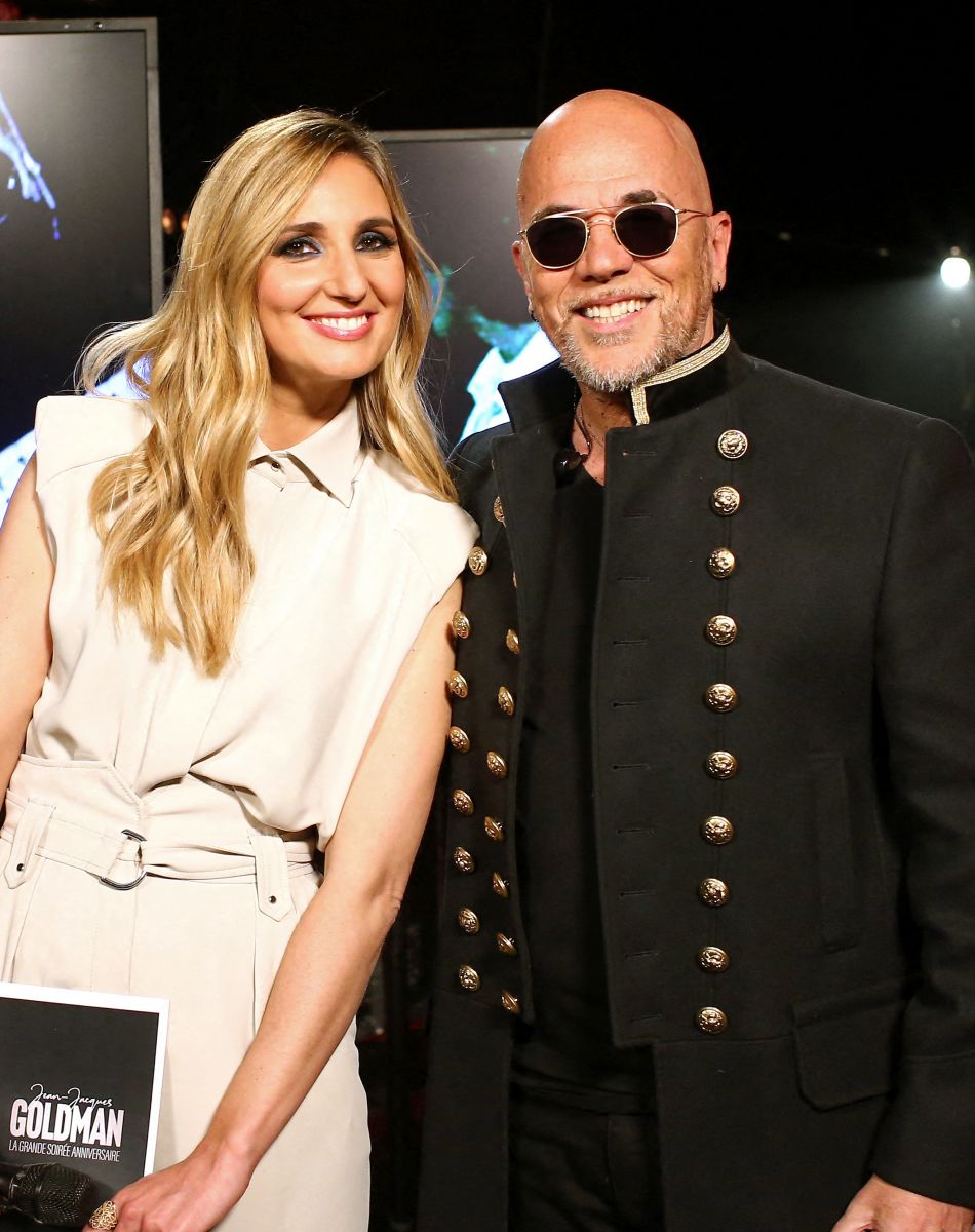Exclusif - Marie Portolano et Pascal Obispo - Backstage de l'enregistrement de l'émission "Jean-Jacques Goldman : La grande soirée anniversaire", qui sera diffusée le 6 octobre 2021 sur M6 © Gaffiot-Moreau / Bestimage