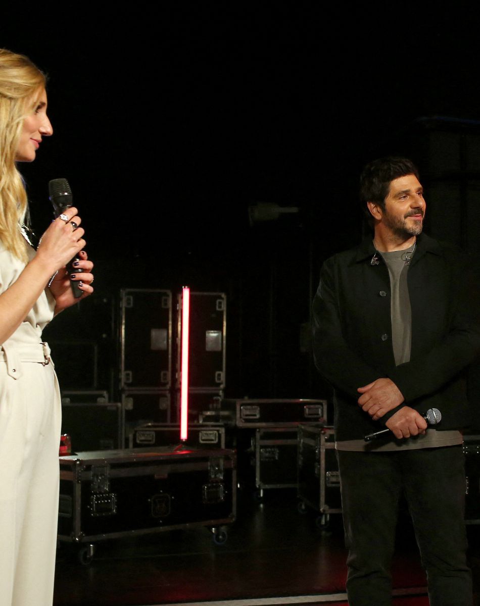 Exclusif - Marie Portolano, Kendji Girac, Soprano et Patrick Fiori - Backstage de l'enregistrement de l'émission "Jean-Jacques Goldman : La grande soirée anniversaire", qui sera diffusée le 6 octobre 2021 sur M6 © Gaffiot-Moreau / Bestimage