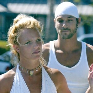 Exclusif - Britney Spears et Kevin Federline à Santa Barbara. Le 8 avril 2004.