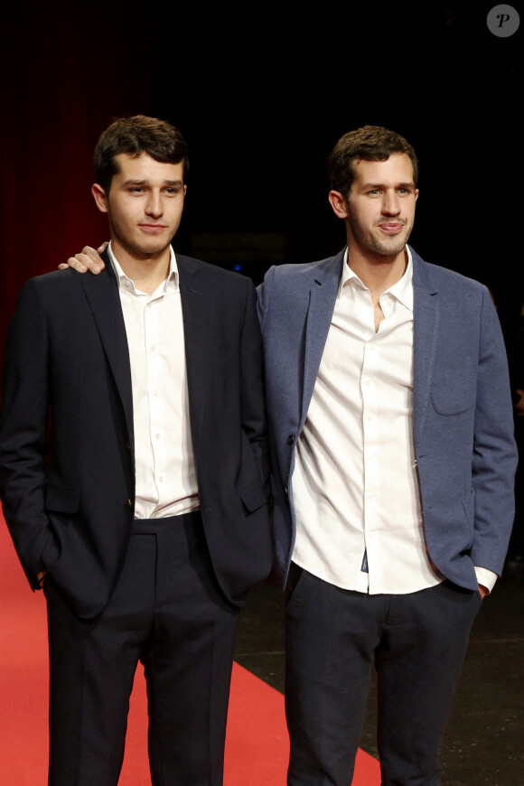 Giacomo Belmondo et Victor Belmondo - Cérémonie d'ouverture du Festival Lumière 2021 à Lyon le 9 octobre 2021. © Pascal Fayolle/ Bestimage 