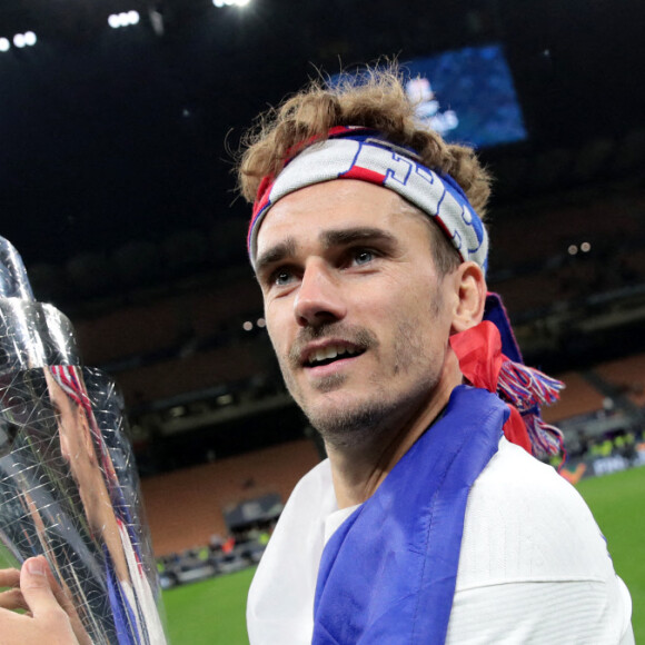 Antoine Griezmann - Football: La France remporte la coupe de la Ligue des Nations en battant l'Espagne 2 buts à 1 à Milan le 10 octobre 2021. © Inside/Panoramic/Bestimage