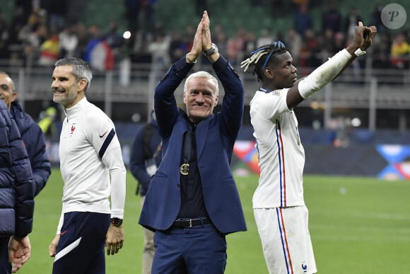 Didier Deschamps - Football: La France remporte la coupe de la Ligue des Nations en battant l'Espagne 2 buts à 1 à Milan le 10 octobre 2021. © Inside/Panoramic/Bestimage