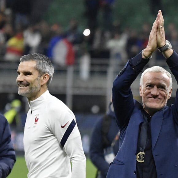 Didier Deschamps - Football: La France remporte la coupe de la Ligue des Nations en battant l'Espagne 2 buts à 1 à Milan le 10 octobre 2021. © Inside/Panoramic/Bestimage