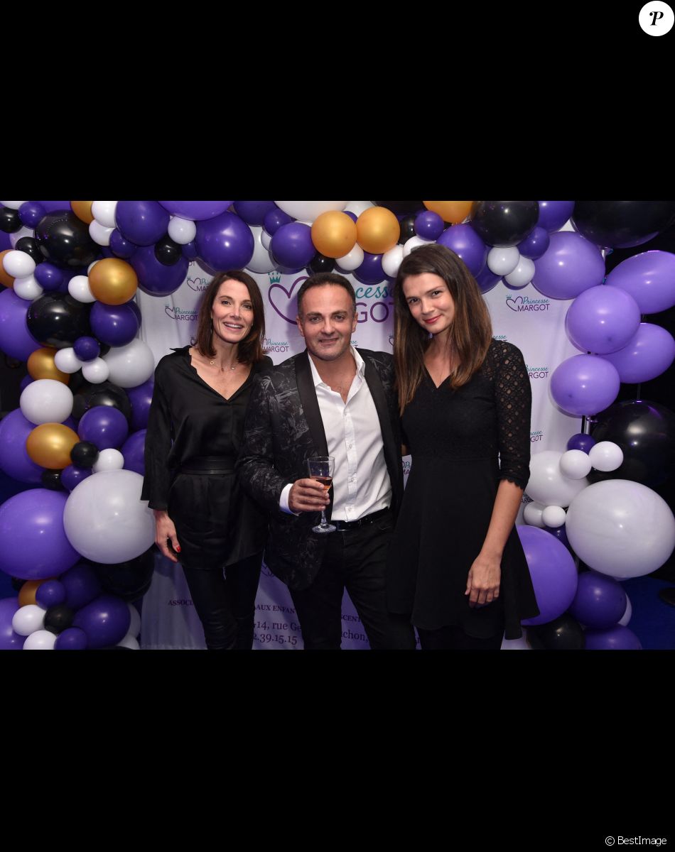 Exclusif - Laetitia Fourcade, Laurent Amar et Stéphanie Pasterkamp à la soirée de gala de l'association Princesse Margot au Folies Gruss à Paris le 11 octobre 2021.