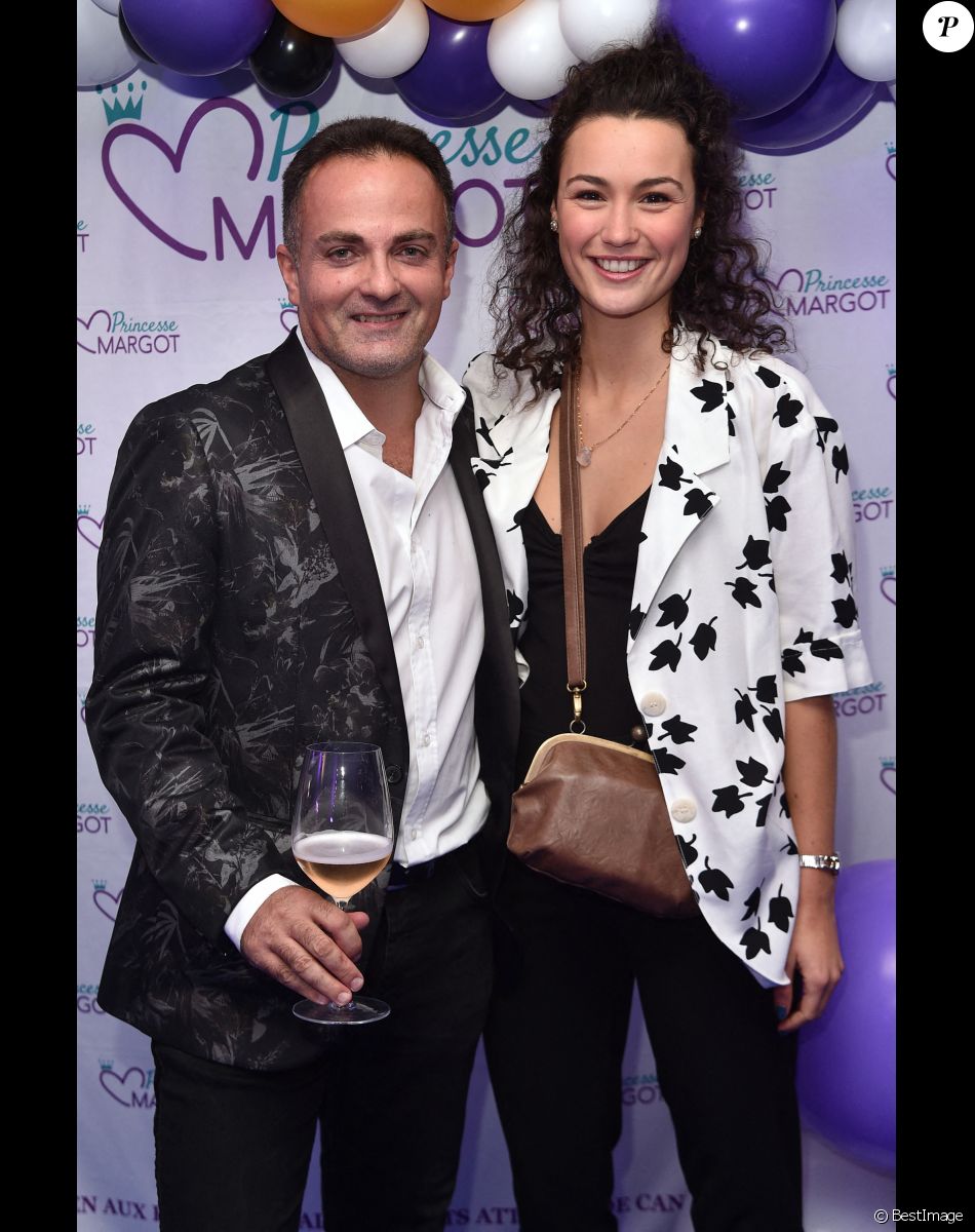 Exclusif - Laurent Amar et Ilona Bachelier à la soirée de gala de l'association Princesse Margot au Folies Gruss à Paris le 11 octobre 2021.