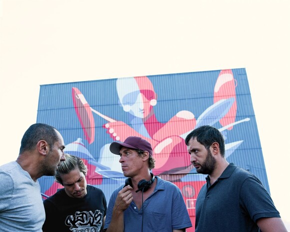 Image du film Bac Nord : Gilles Lellouche, François Civil, le réalisateur Cédric Jimenez et Karim Leklou