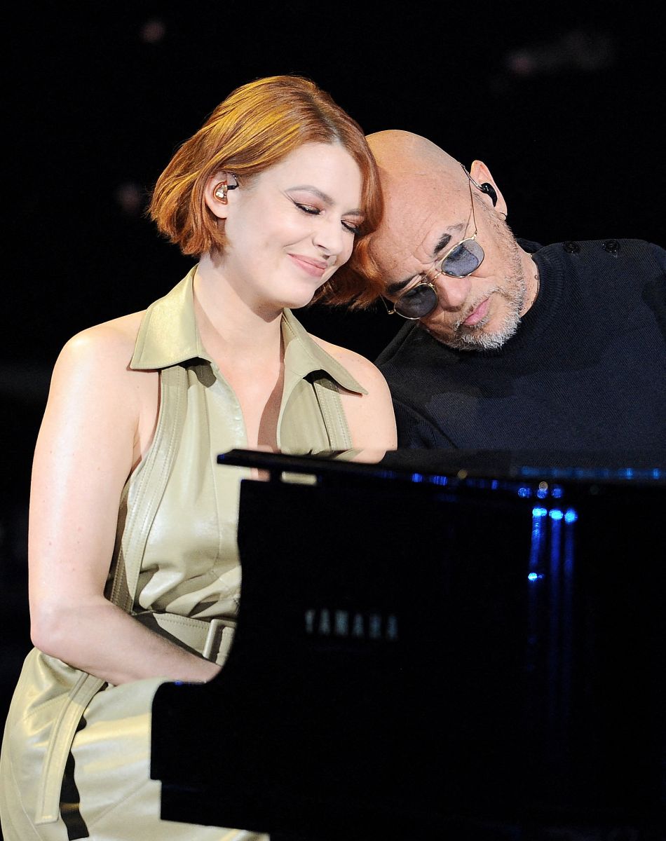 Exclusif - Elodie Frégé et Pascal Obispo - Enregistrement de l'émission "La grande soirée des duos", qui sera diffusée le 14 octobre sur W9 © Gaffiot-Moreau / Bestimage