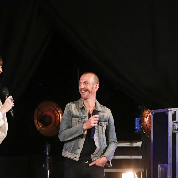 Exclusif - Calogéro, Clara Luciani et Jérôme Anthony - Backstage de l'enregistrement de l'émission "La grande soirée des duos", qui sera diffusée le 14 octobre sur W9 © Gaffiot-Moreau / Bestimage 