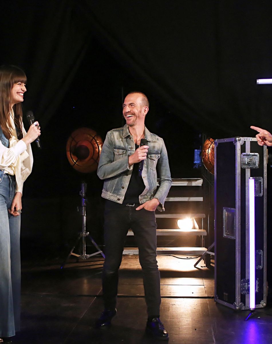 Exclusif - Calogéro, Clara Luciani et Jérôme Anthony - Backstage de l'enregistrement de l'émission "La grande soirée des duos", qui sera diffusée le 14 octobre sur W9 © Gaffiot-Moreau / Bestimage
