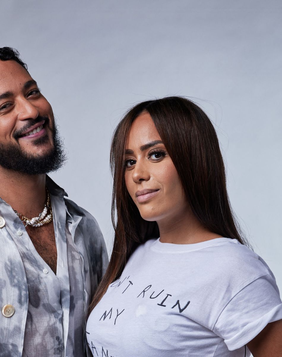 Exclusif - Slimane et Amel Bent - Studio - Enregistrement de l'émission "La grande soirée des duos", qui sera diffusée le 14 octobre sur W9 © Gaffiot-Moreau / Bestimage