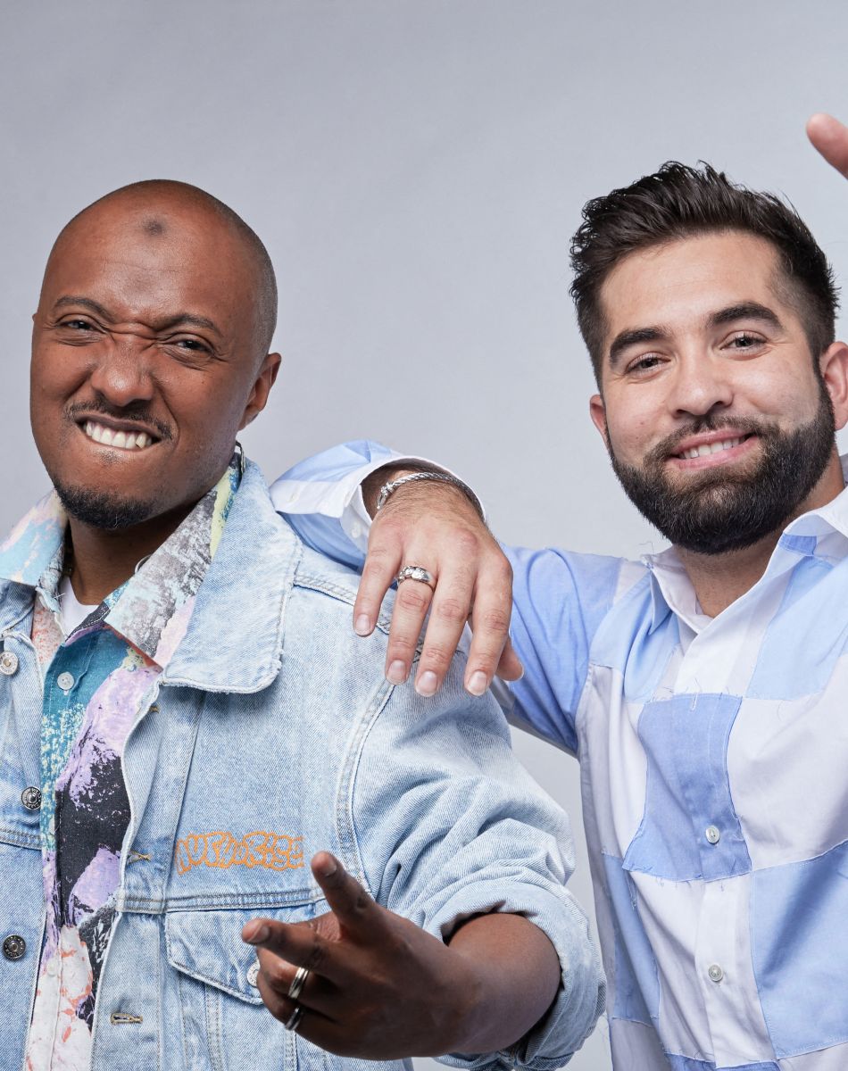 Exclusif - Soprano et Kendji Girac - Studio - Enregistrement de l'émission "La grande soirée des duos", qui sera diffusée le 14 octobre sur W9 © Gaffiot-Moreau / Bestimage