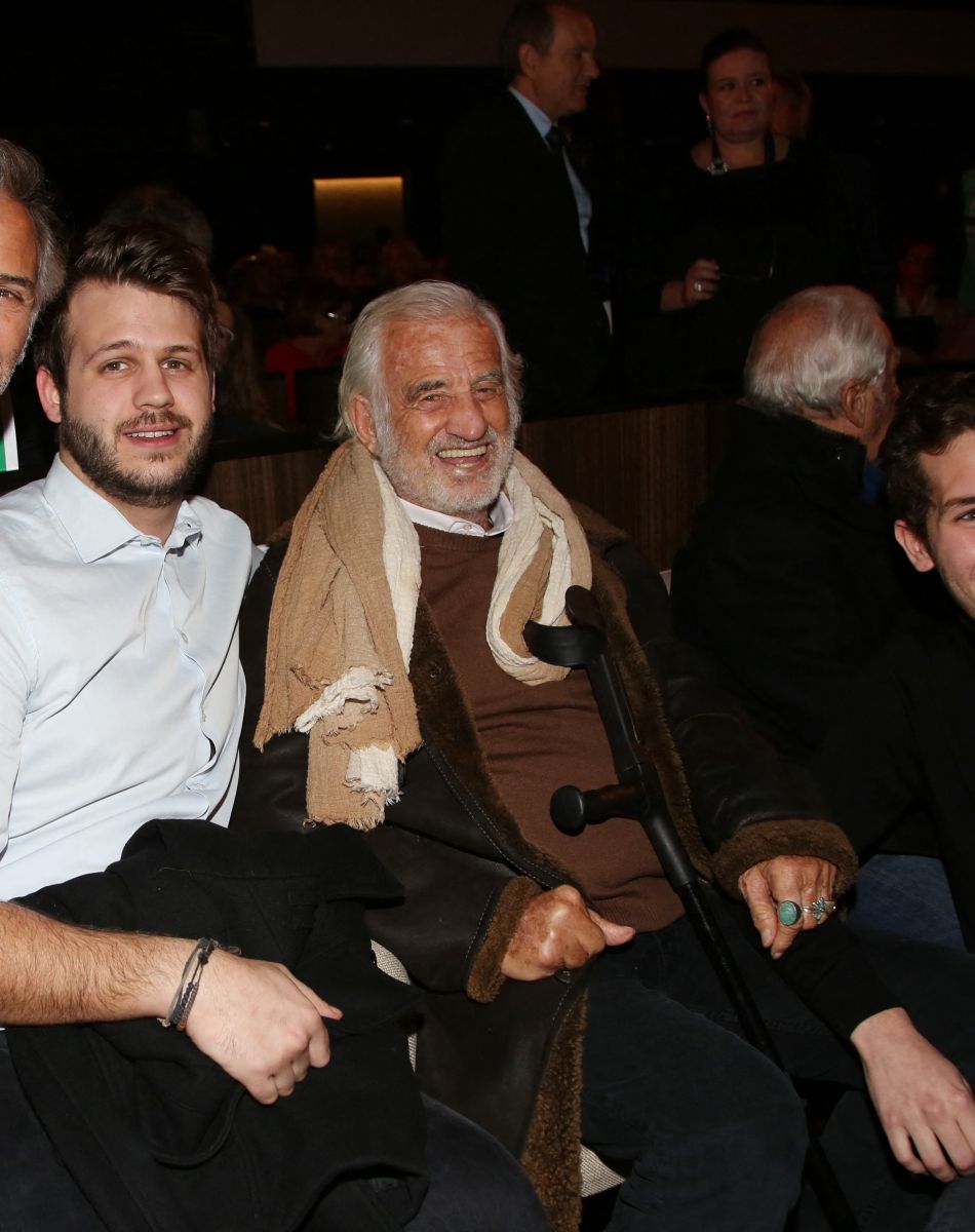 Paul Belmondo, Alessandro, Jean-Paul Belmondo et Victor Belmondo - Avant-première du film "The Gazelles". Paris, le 24 novembre 2017. © Denis Guignebourg / Bestimage