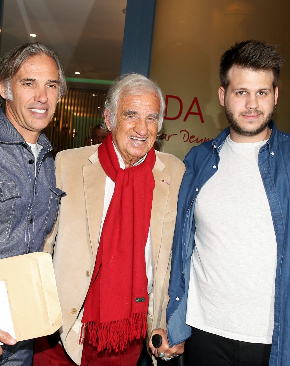 Paul Belmondo, Jean-Paul Belmondo, Alessandro Belmondo - Lancement du livre "Mes recettes bonne humeur" à Paris, le 13 octobre 2016. © Dominique Jacovides/Bestimage