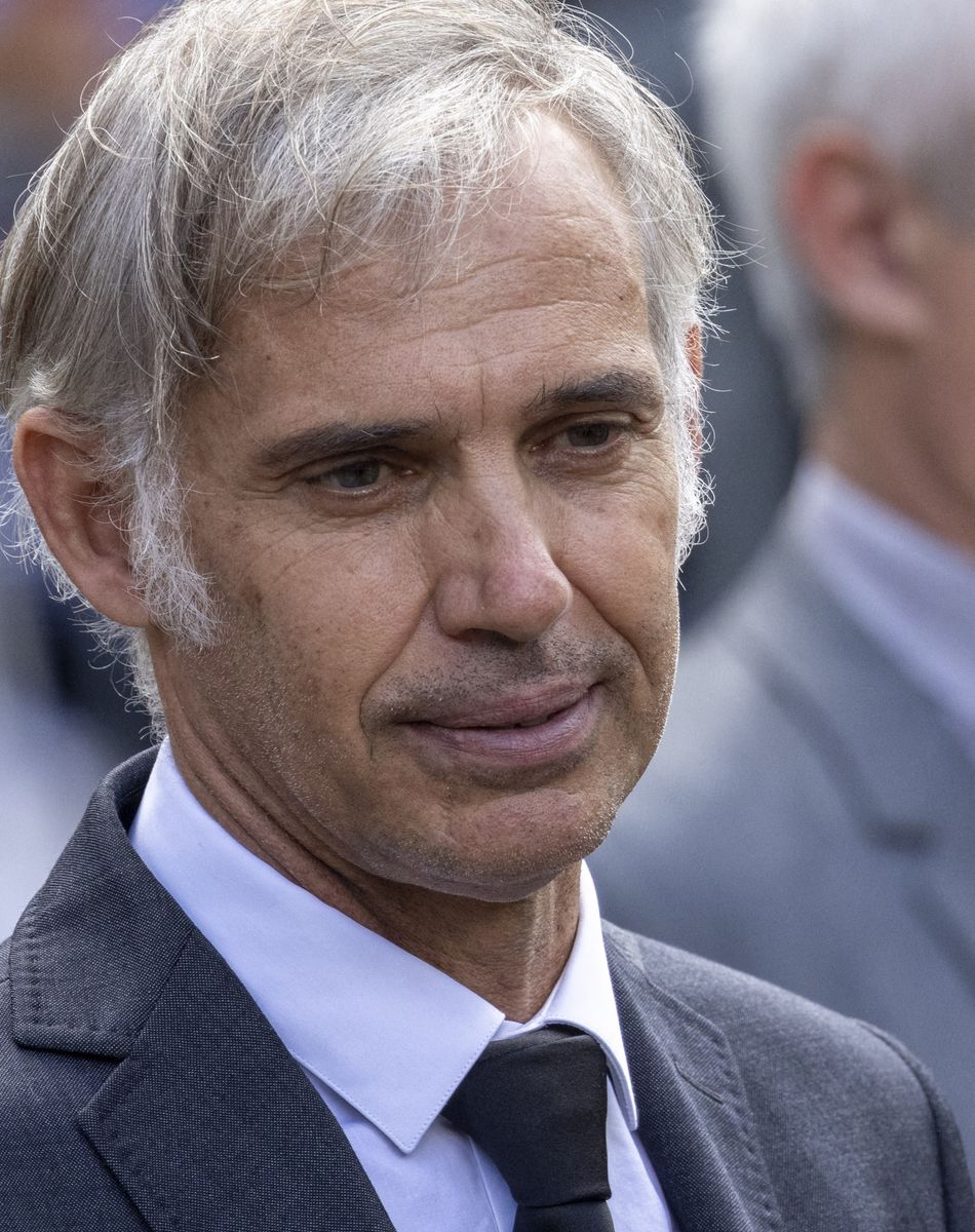 Paul Belmondo - Obsèques de Jean-Paul Belmondo en l'église Saint-Germain-des-Prés, à Paris. © Cyril Moreau / Bestimag