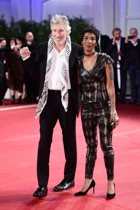 Roger Waters des Pink Floyd et sa femme Kamilah Chavis au 76ème Festival International du Film de Venise (Mostra), le 6 septembre 2019.