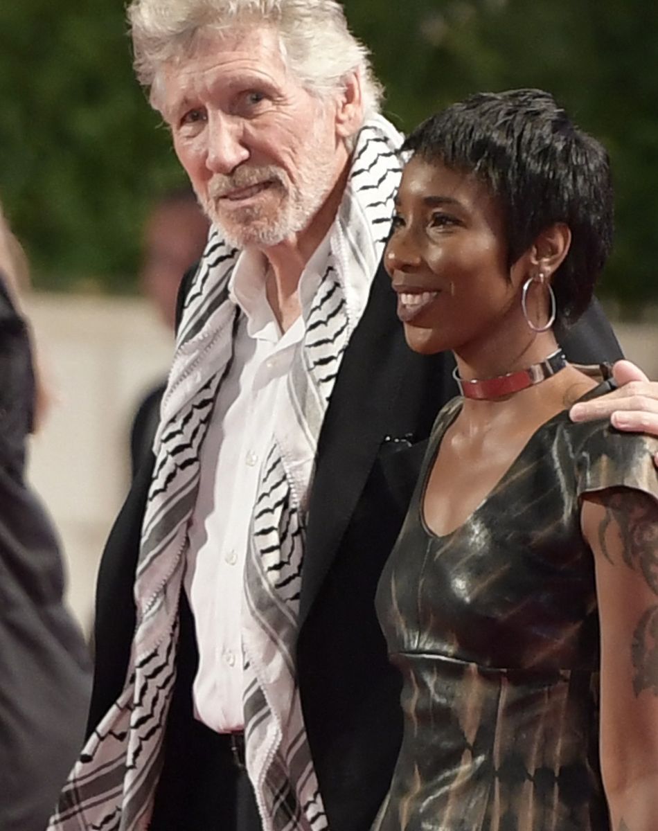 Roger Waters des Pink Floyd's et Kamilah Chavis au 76ème Festival International du Film de Venise (Mostra), le 6 septembre 2019.