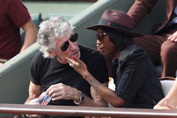 Info - Roger Waters des Pink Floyd's s'est marié avec Kamilah Chavis - Roger Waters dans les tribunes des Internationaux de France de Tennis de Roland Garros à Paris, le 10 juin 2018. © Dominique Jacovides - Cyril Moreau/Bestimage 
