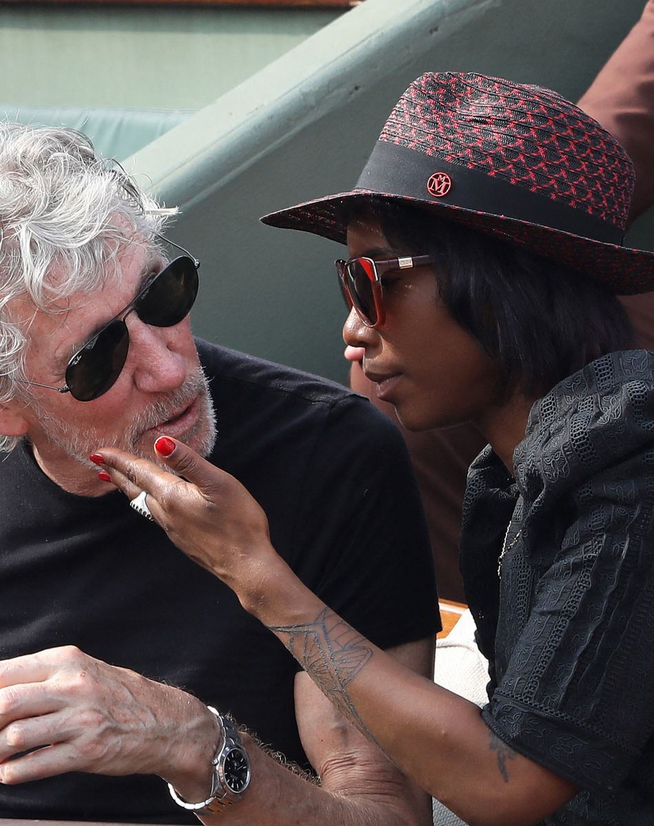 Info - Roger Waters des Pink Floyd's s'est marié avec Kamilah Chavis - Roger Waters dans les tribunes des Internationaux de France de Tennis de Roland Garros à Paris, le 10 juin 2018. © Dominique Jacovides - Cyril Moreau/Bestimage