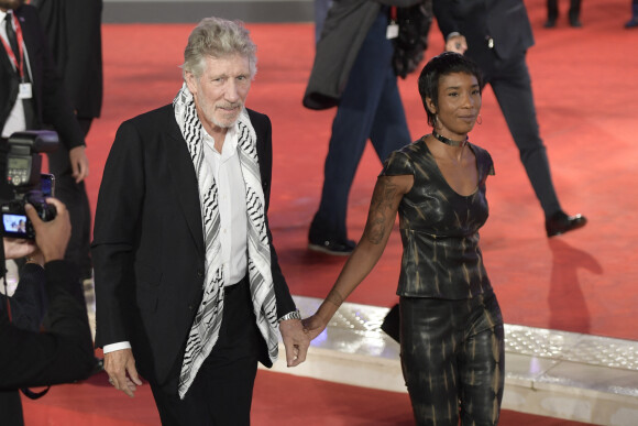 Roger Waters des Pink Floyd's s'est marié avec Kamilah Chavis - Roger Waters et guest à la première de "Roger Waters Us + Themx" au 76ème Festival International du Film de Venise (Mostra), le 6 septembre 2019. 