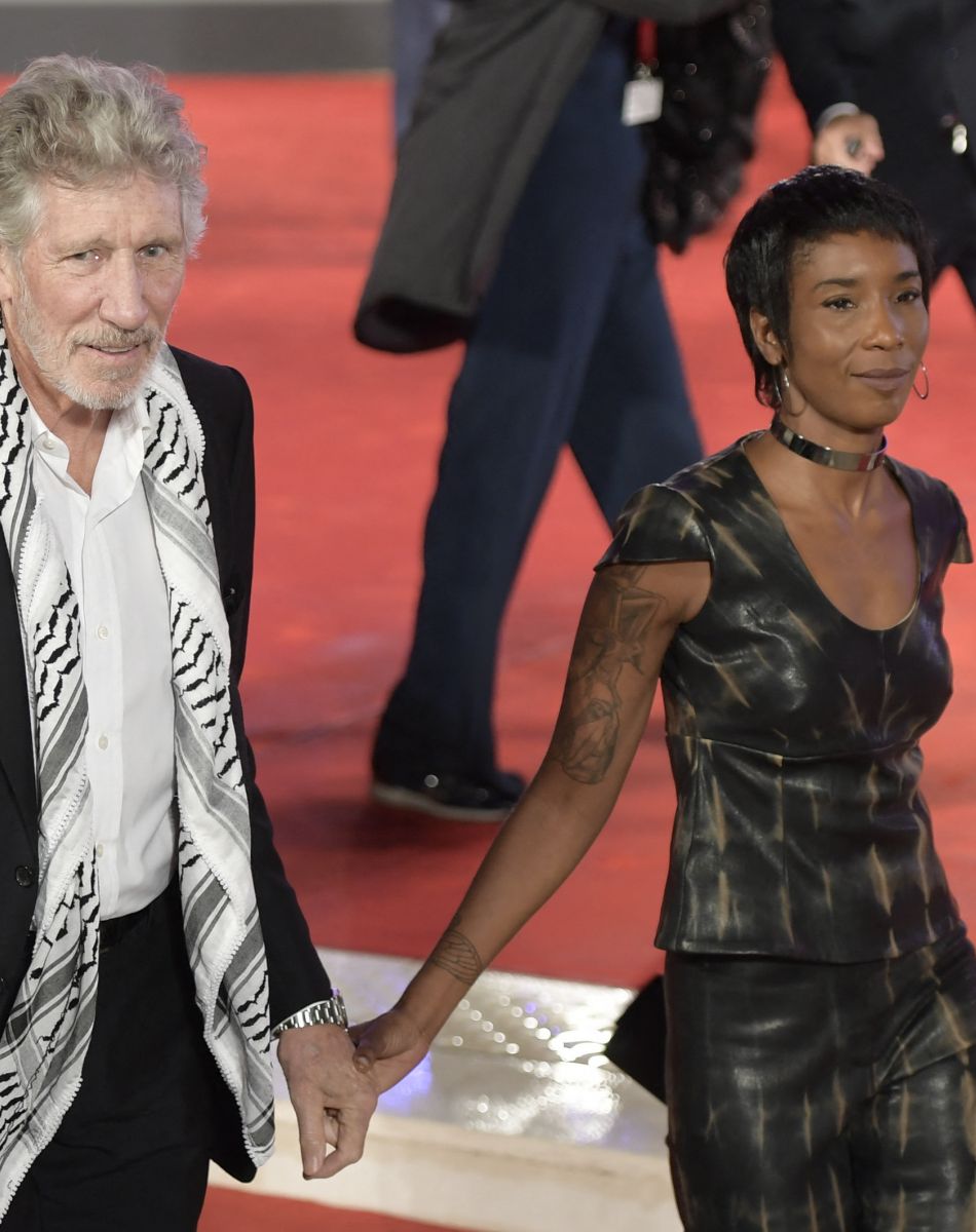 Roger Waters des Pink Floyd's s'est marié avec Kamilah Chavis - Roger Waters et guest à la première de "Roger Waters Us + Themx" au 76ème Festival International du Film de Venise (Mostra), le 6 septembre 2019.