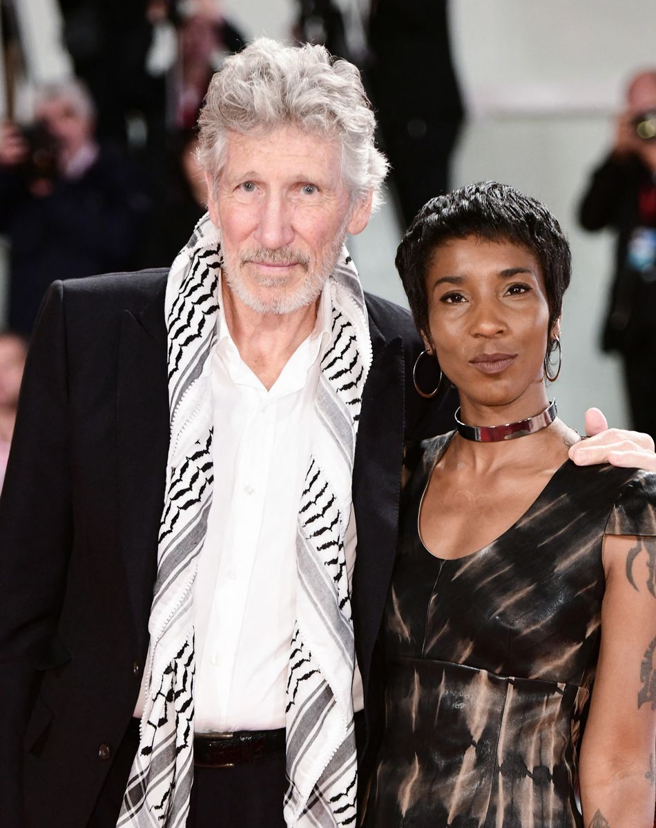 Roger Waters des Pink Floyd et Kamilah Chavis à la première de "Roger Waters Us + Themx" au 76ème Festival International du Film de Venise (Mostra).