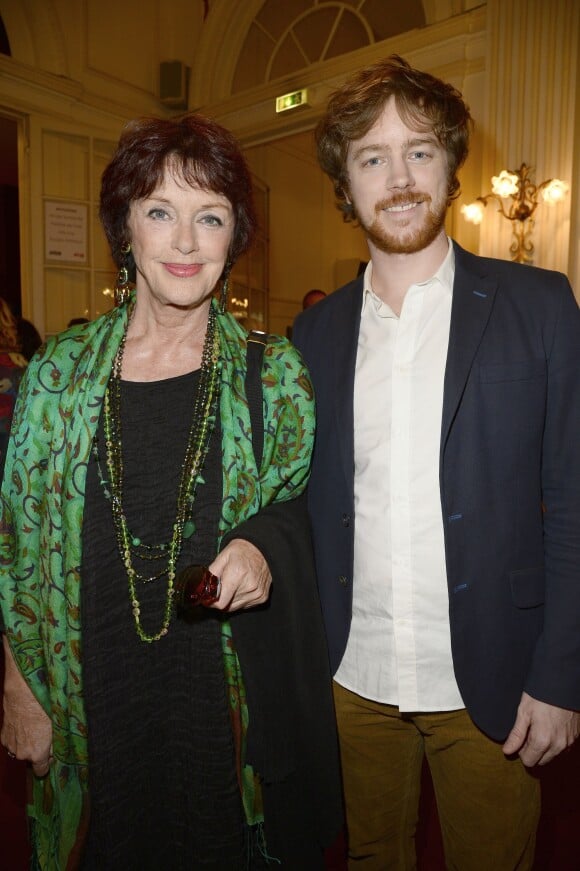 Anny Duperey et son fils Gaël Giraudeau - Générale de la pièce "Open Space" au théâtre de Paris le 11 mai 2015.