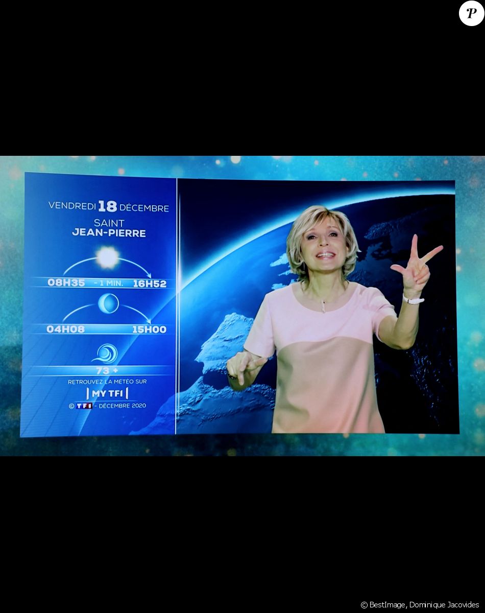 Évelyne Dhéliat - Dernier JT de Jean-Pierre Pernaut sur TF1 aprés 33 ans de présentation. Paris, le 18 Décembre 2020. © Dominique Jacovides / Bestimage