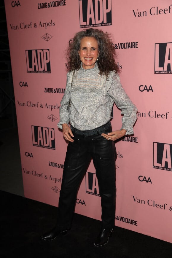 Andie MacDowell - Les personnalités assistent au gala annuel "L.A Dance Project" à Los Angeles, le 16 octobre 2021.