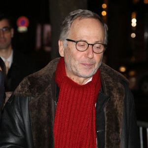 Fabrice Luchini à l'arrivée de la 11ème cérémonie des Globes de Cristal au Lido à Paris le 30 janvier 2017. © Bestimage