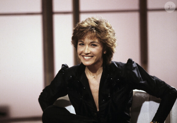 Marlène Jobert sur le plateau de l'émission "Les nouveaux rendez-vous". Février 1981 . Jean-Claude Colin via Bestimage