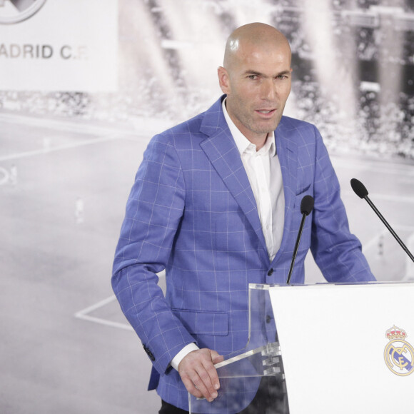 Zinédine Zidane - Zinédine Zidane devient l'entraineur du Real de Madrid et remplace ainsi Rafael Benítez à Madrid en Espagne le 4 janvier 2015.