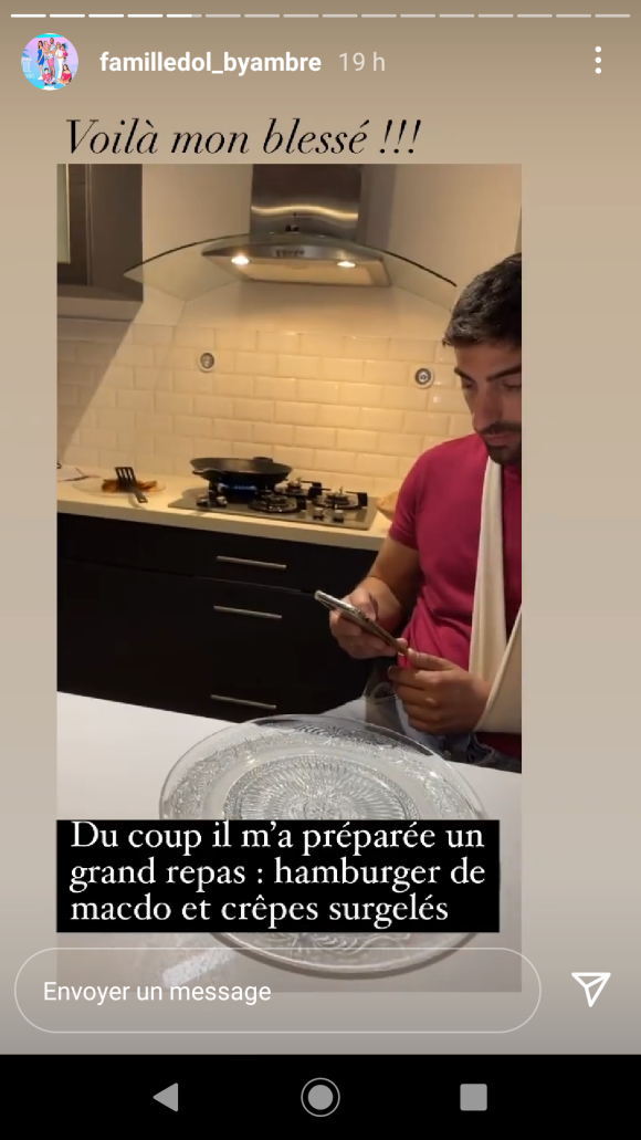 Ambre Dol de "Familles nombreuses" se confie sur l'accident de moto dont son mari Alexandre et elle ont été victimes - Instagram, le 17 octobre 2021