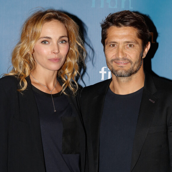 Exclusif - Bixente Lizarazu et sa compagne Claire Keim - Soirée annuelle de la FIDH (Fédération Internationale des ligues de Droits de l'Homme) à l'Hôtel de Ville à Paris, le 8 décembre 2014.