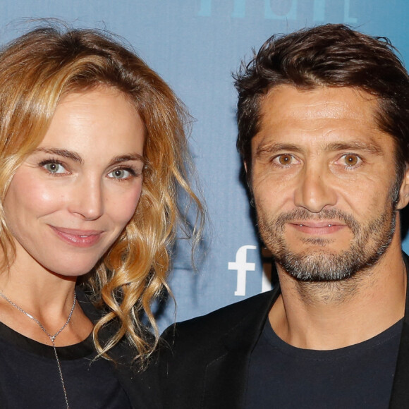 Exclusif - Bixente Lizarazu et sa compagne Claire Keim - Soirée annuelle de la FIDH (Fédération Internationale des ligues de Droits de l'Homme) à l'Hôtel de Ville à Paris, le 8 décembre 2014.