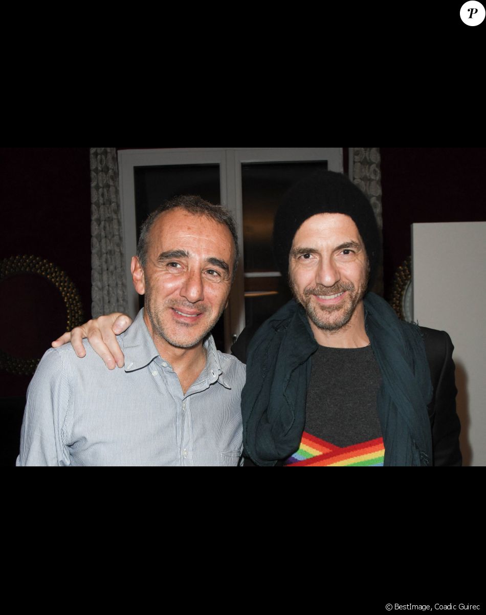 Elie Semoun et Calogero - Première du spectacle "Elie Semoun et ses monstres" aux Folies Bergère à Paris le 7 janvier 2020. © Coadic Guirec/Bestimage