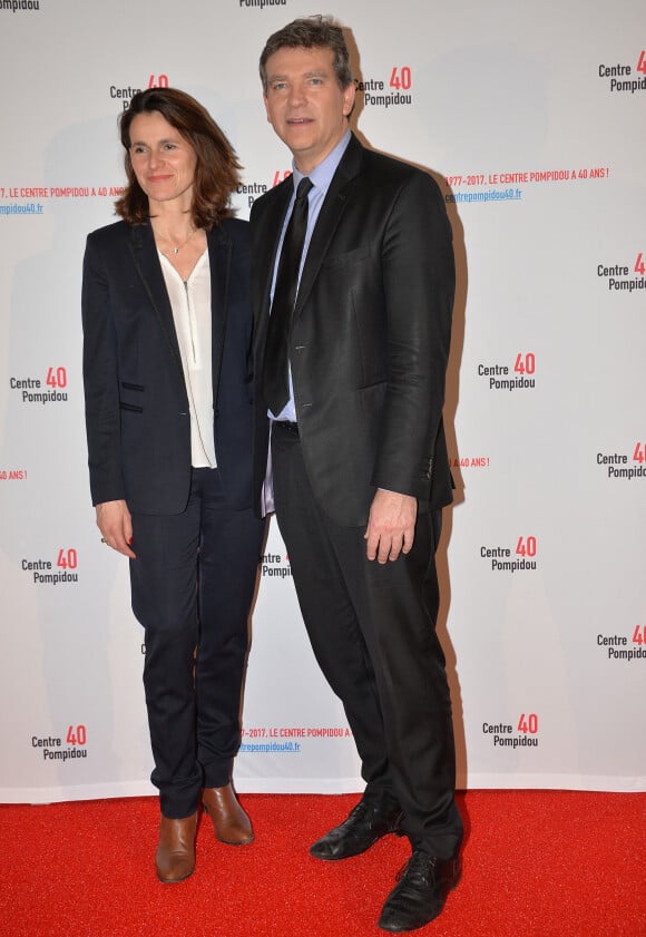 Aurelie Filippetti et son compagnon Arnaud Montebourg - Cocktail pour les 40 ans du Centre Georges Pompidou au centre Pompidou à Paris, France, le 10 janvier 2017.