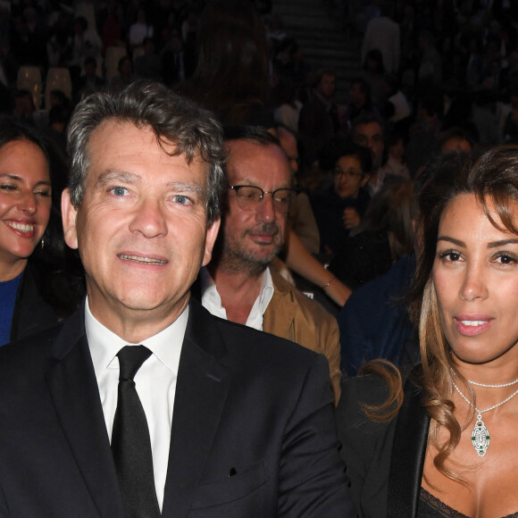 Arnaud Montebourg et Amina Walter - Opéra "Tosca Puccini" à l'hôtel national des Invalides dans le cadre de l'opération "Opéra en plein air" à Paris le 4 septembre 2019.