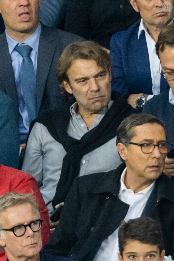 Patrick Puydebat - People au Match de Ligue de champions Psg (3) - Leipzig (2) au Parc des Princes à Paris le 19 octobre 2021. © Cyril Moreau/Bestimage