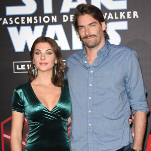 Camille Lacourt et sa compagne Alice Detollenaere (Miss Bourgogne 2010) - Avant-première du film "Star Wars : L'ascension de Skywalker" au cinéma Le Grand Rex à Paris. © Coadic Guirec/Bestimage