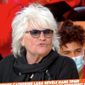 Catherine Lara, invitée dans l'émission "Touche pas à mon poste" sur C8. Le 20 octobre 2021.