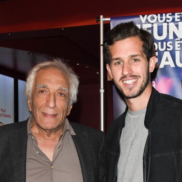 Gérard Darmon et Victor Belmondo - Avant-première du film "Vous êtes jeunes, vous êtes beaux" au cinéma Gaumont Opéra à Paris, le 23 septembre 2019. © Coadic Guirec/Bestimage 