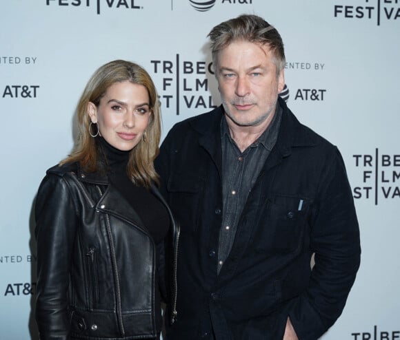 Alec Baldwin et sa femme Hilaria Baldwin - People à la projection du film " Crown Vic " lors du Festival du Film de Tribeca à New York. Le 26 avril 2019 