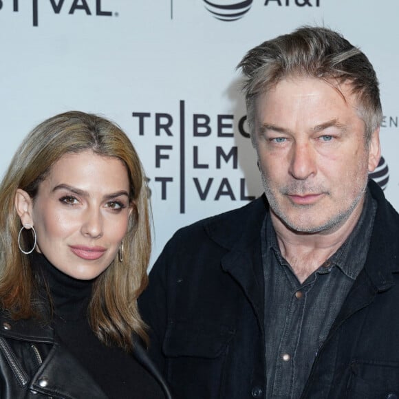 Alec Baldwin et sa femme Hilaria Baldwin - People à la projection du film " Crown Vic " lors du Festival du Film de Tribeca à New York. Le 26 avril 2019 