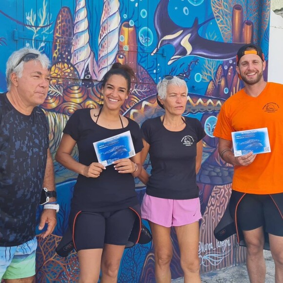 Thomas et Myriam (Koh-Lanta) lors de vacances en Guadeloupe en juillet 2021.