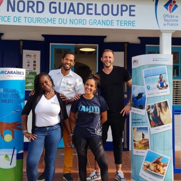 Thomas et Myriam (Koh-Lanta) lors de vacances en Guadeloupe en juillet 2021.