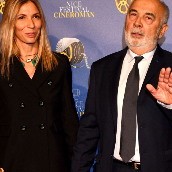Gérard Jugnot et sa femme Patricia Campi lors de la quatrième soirée de la 3ème édition du Festival Cinéroman à Nice, France, le 23 octobre 2021. © Bruno Bebert/Bestimage 